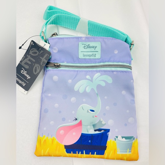 Loungefly Dumbo Bath Time Passport Crossbody Bag - Picture 7 of 8